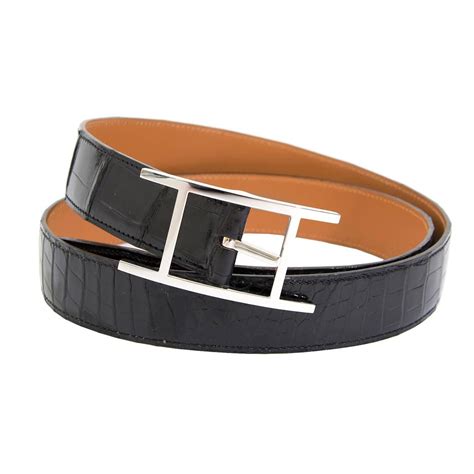 hermes crocodile belt replica|hermes crocodile leather belt black.